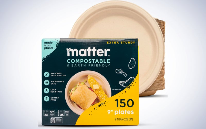 Matter Compostable 9â Paper Plates