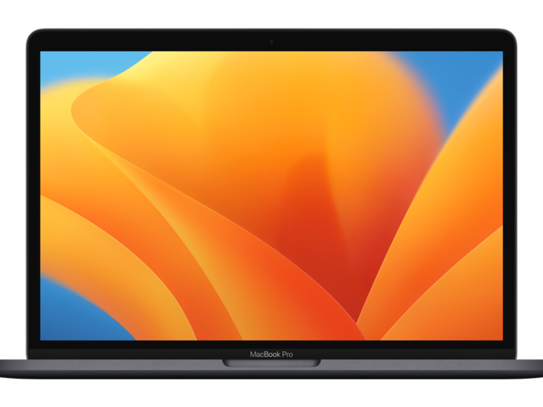 A refurbished MacBook Pro on a plain background.