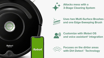 Save big on cleaning with this open-box Roomba 675 robot vacuum on sale for $29 off