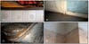 These photographs were taken in a Paris apartment infested with bed bugs. They show bed bug excretions (dark with digested blood), bed bugs of different life stages, and exoskeleton debris in the baseboards, bed and walls. 