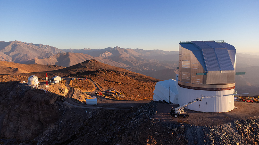 The Vera C. Rubin Observatory in northern Chile will host the decade-long Legacy Survey of Space and Time, set to begin in 2025. The Observatoryâs 8.4-meter Simonyi Survey Telescope will collect images at a rate that covers the entire visible sky every few nights, potentially allowing for the detection of more interstellar interlopers.