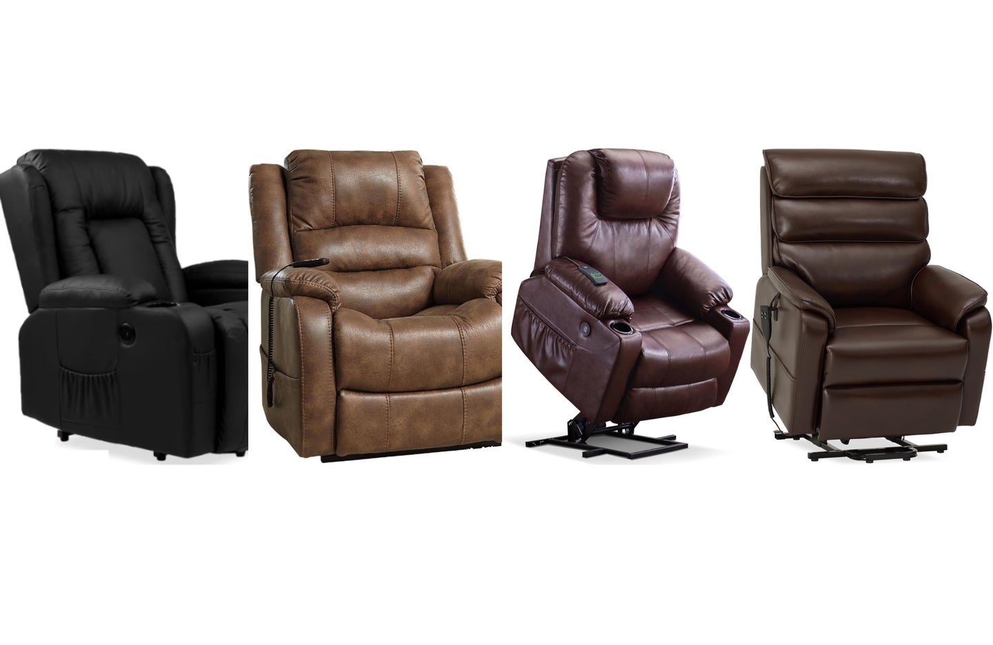 The best power lift recliners for 2024 on a plain white background.