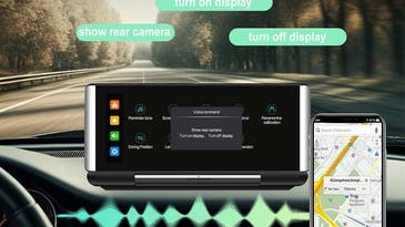 Transform your dashboard into a portable command hub with this 6.8″ foldable touchscreen car display