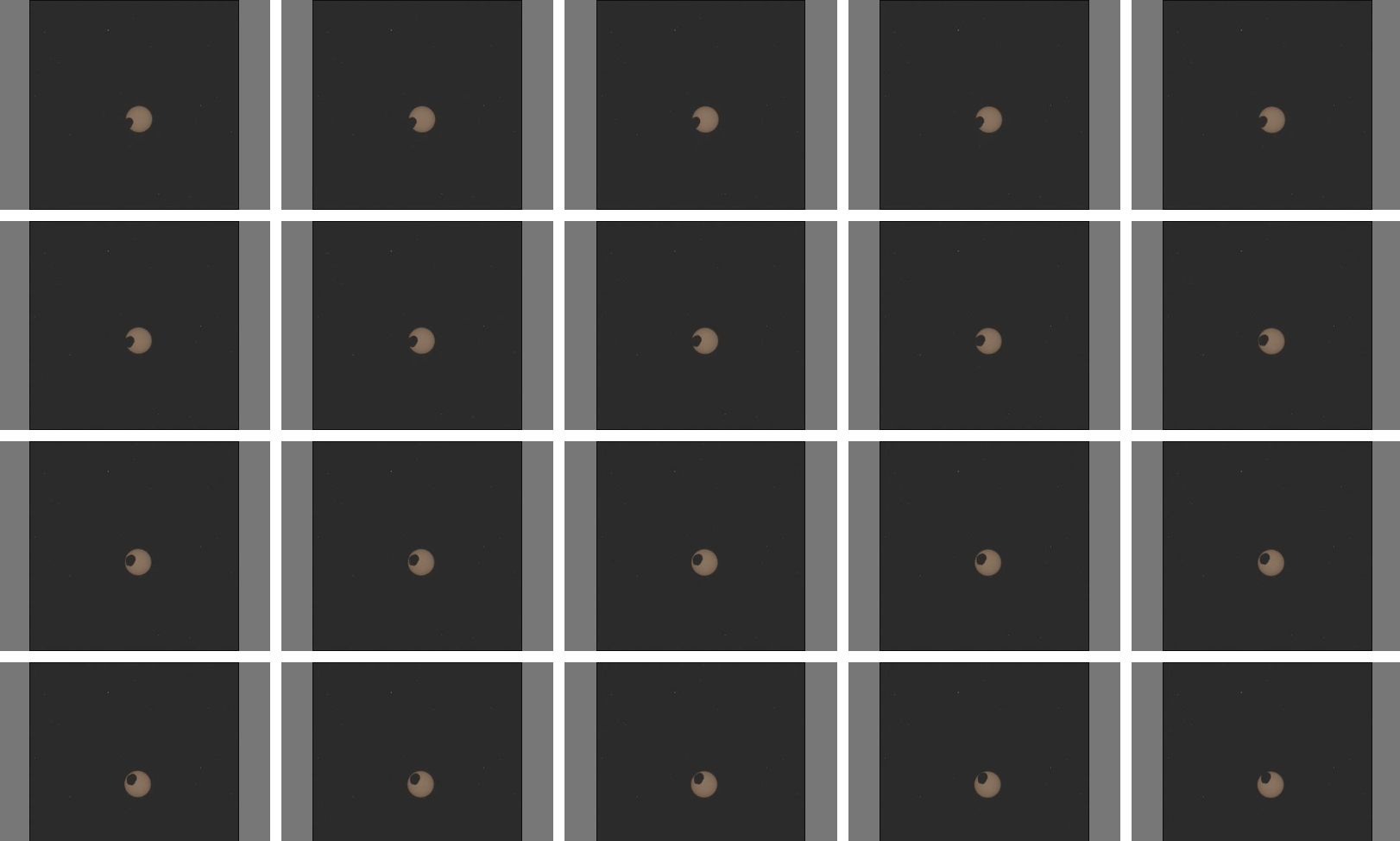 Gallery of Phobos solar eclipse thumbnails