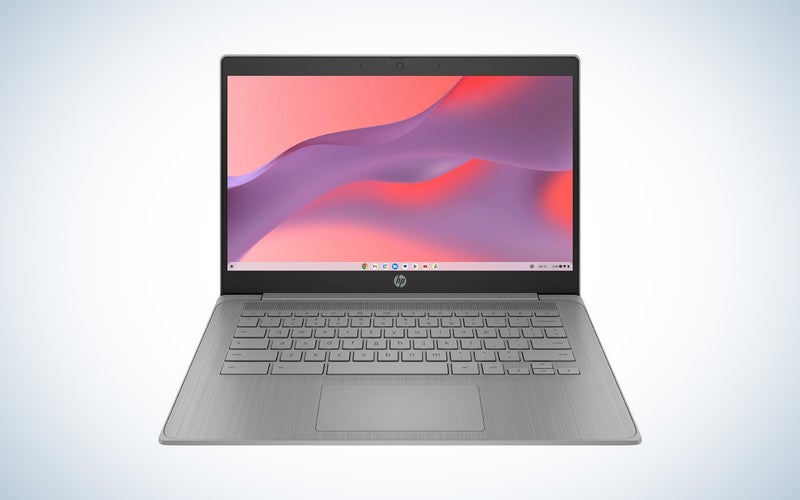 HP 14-inch Chromebook on a plain background