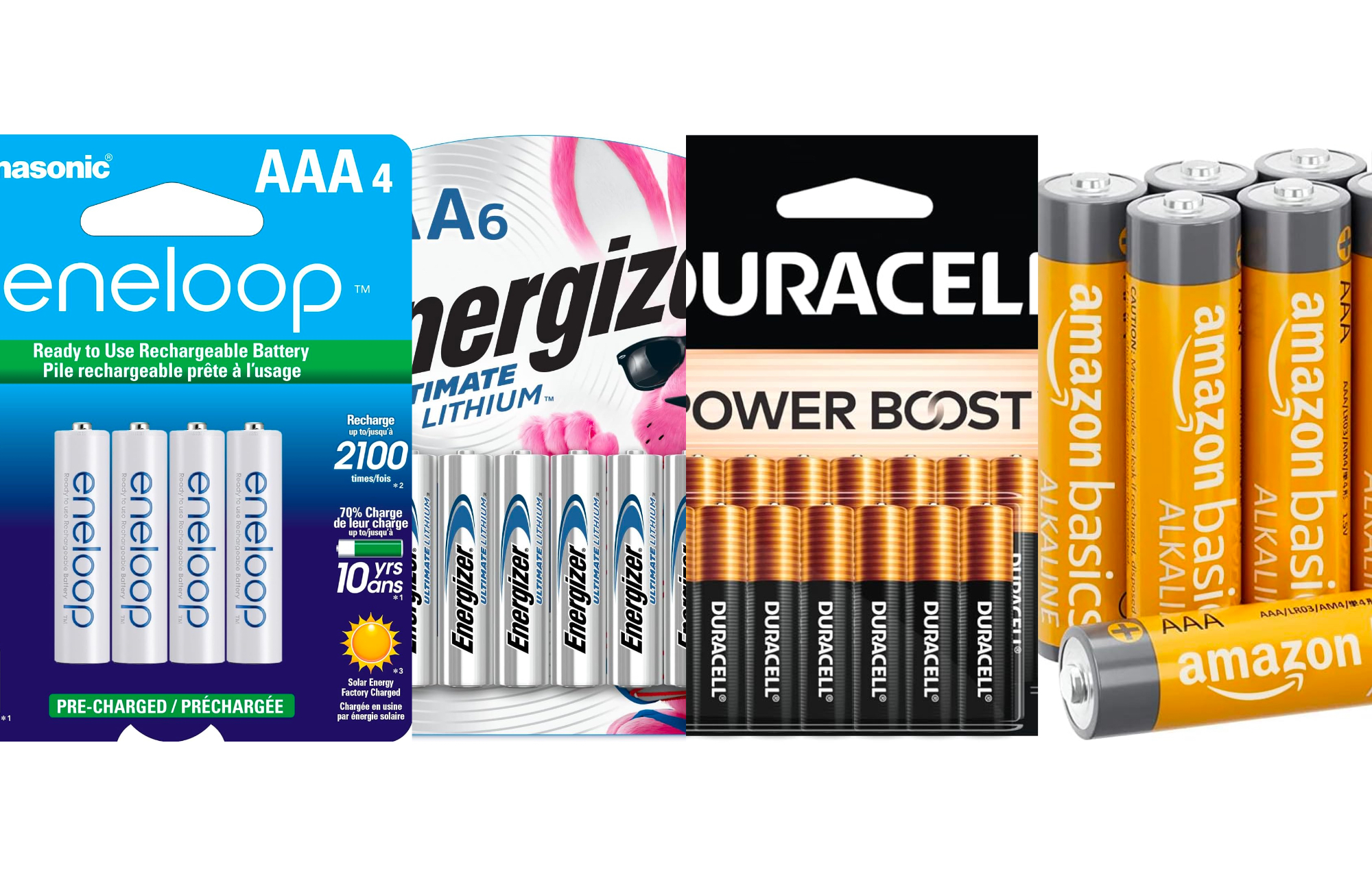 Rechargeable AAA Batteries 750mAh - Duracell Plus Batteries