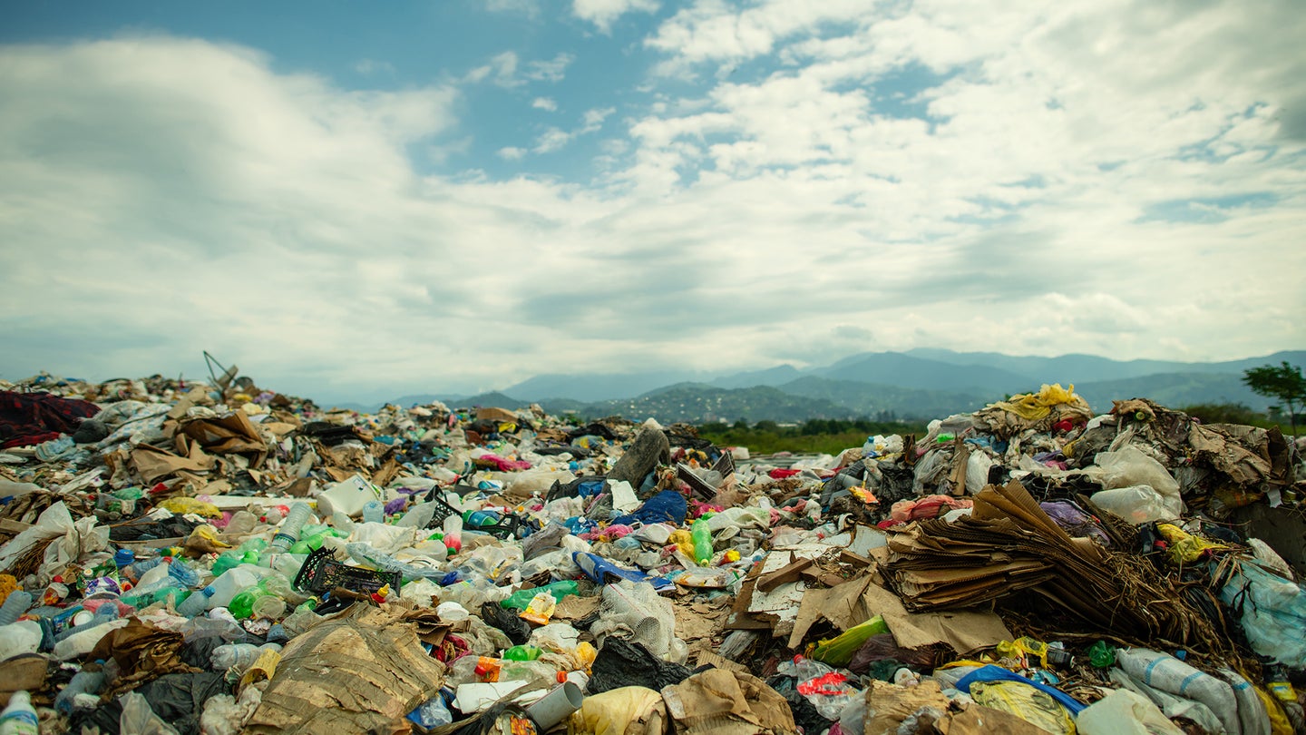 Most plastic is either landfilled or burned—just about 9 percent is ever recycled.