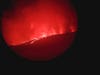 Firey lava is seen spewing after the eruption of La Cumbre volcano/