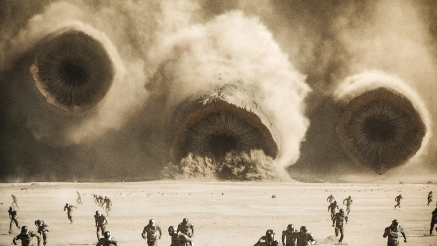 In Dune, the Fremen of the deserts of planet Arrakis refer to the gigantic sandworms as Shai-Hulud. 