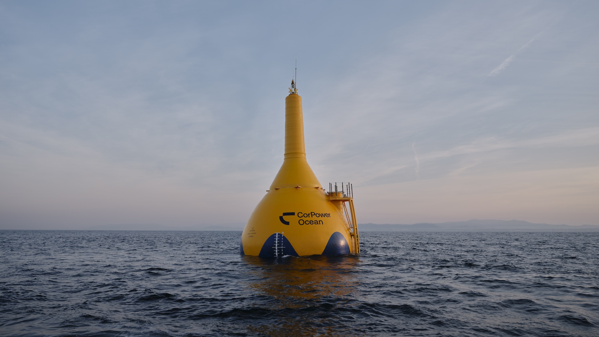 CorPower C4 buoy turbine in ocean