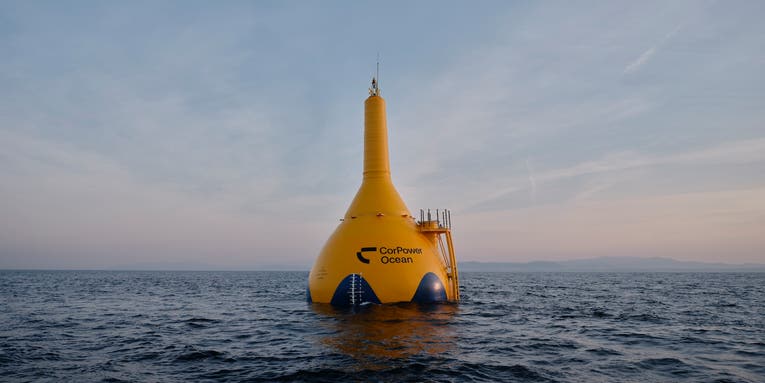 Huge 60-foot-tall buoy uses ocean waves to create clean energy
