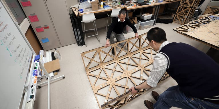 Flexible, resilient origami-inspired bridges could help navigate disaster zones