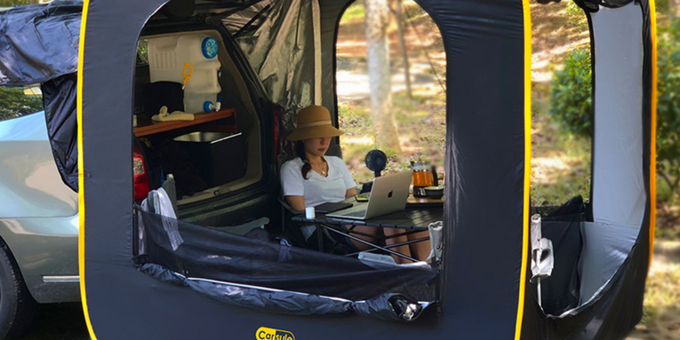 Turn the outdoors into your living room with this pop-up tent on sale for $80 off