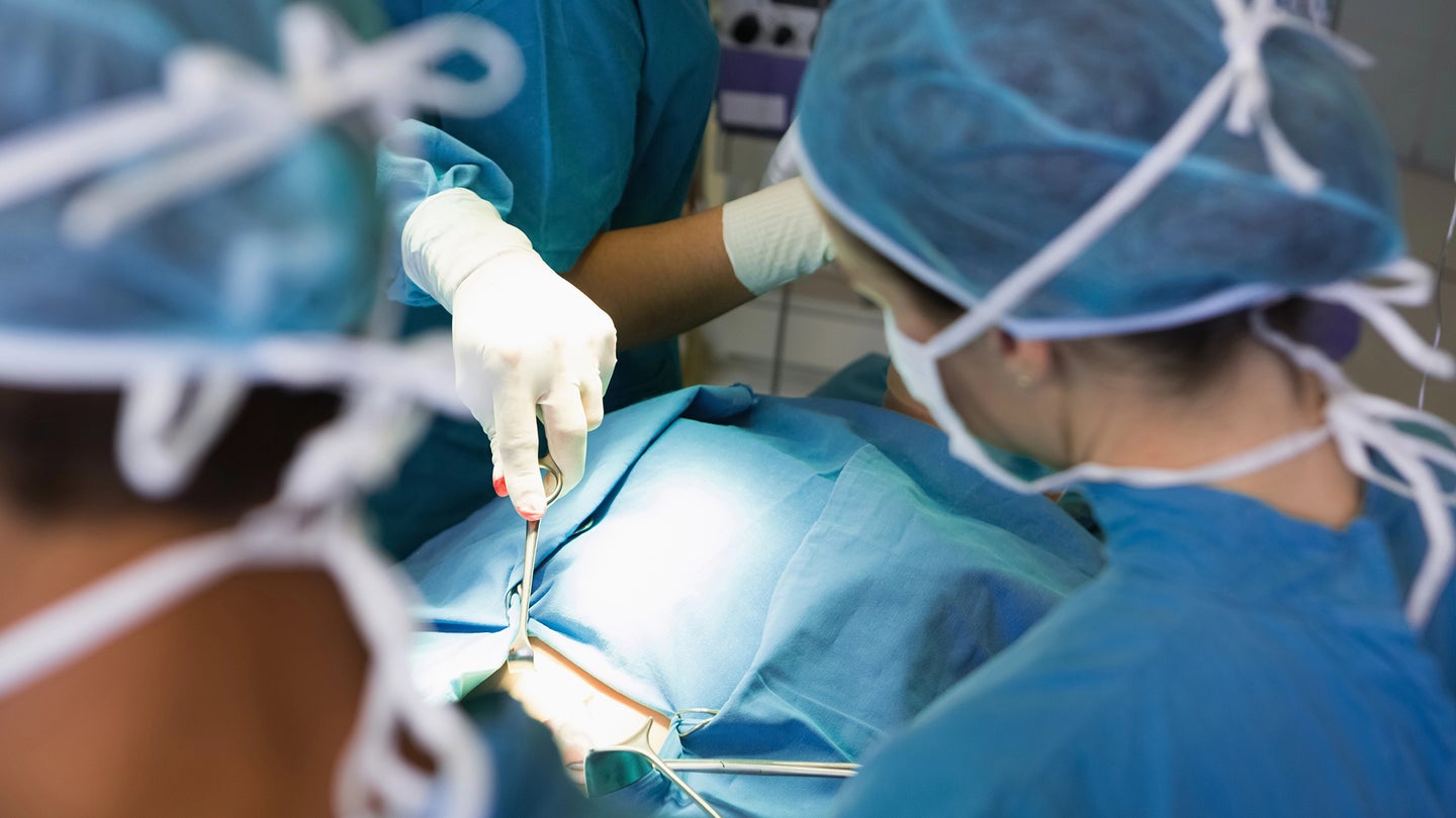 surgeons in an operating room
