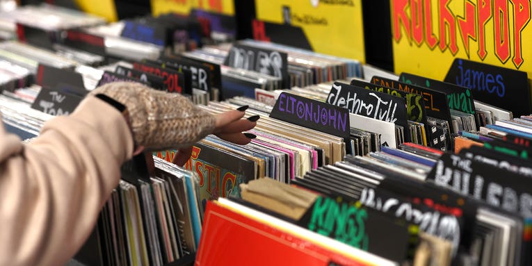 Vinyl records outsold CDs for the second year running