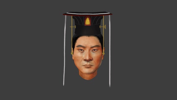 Scientists recreate the face of an ancient Chinese emperor