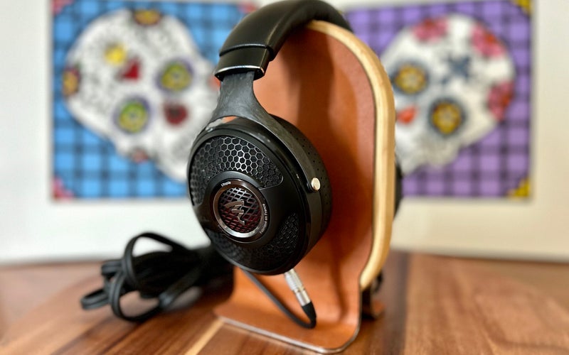 Focal Utopia headphones on a stand
