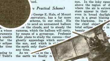 In 1919, one eclipse chaser wanted to mount a telescope on a seaplane