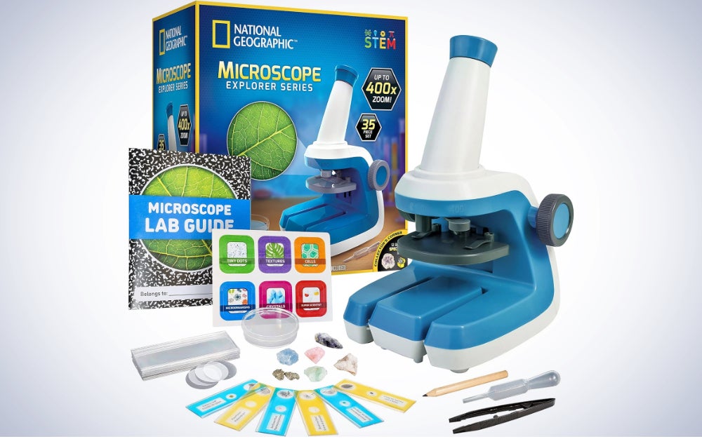 NATIONAL GEOGRAPHIC Microscope for Kids on a plain white background.