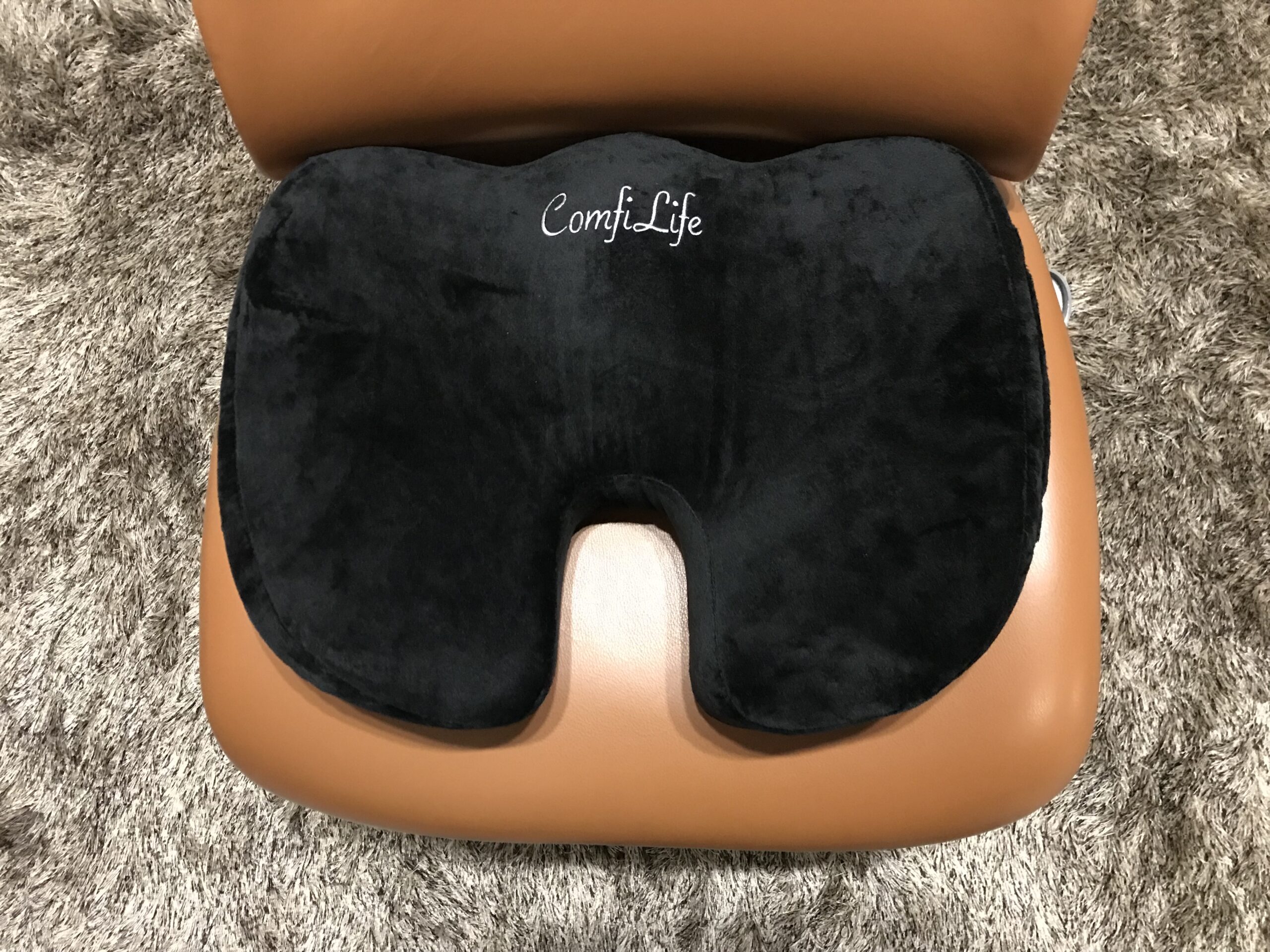 ComfiLife Gel Enhanced Seat Cushion on a seat.