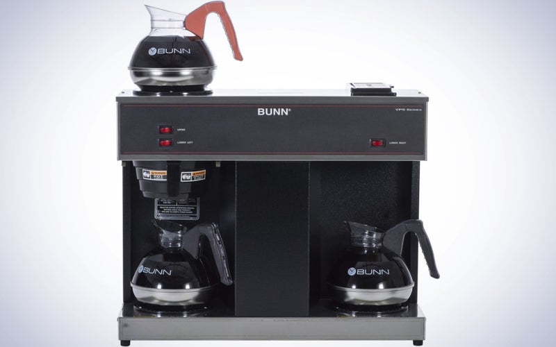 Bunn 12-Cup Commercial Coffee Brewer on a plain white background.