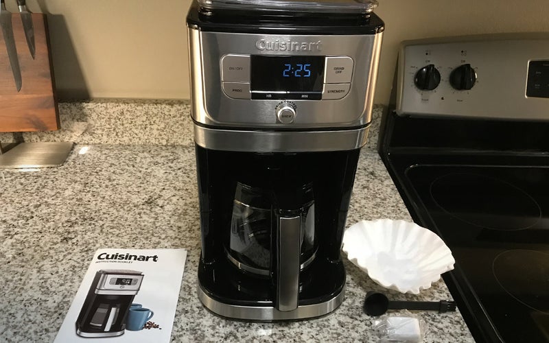 Cuisinart Auto Grind and Brew on a countertop.