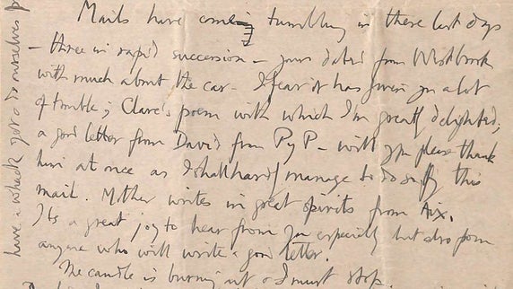 Read the last letters by George Mallory, who died exploring Mt. Everest in 1924