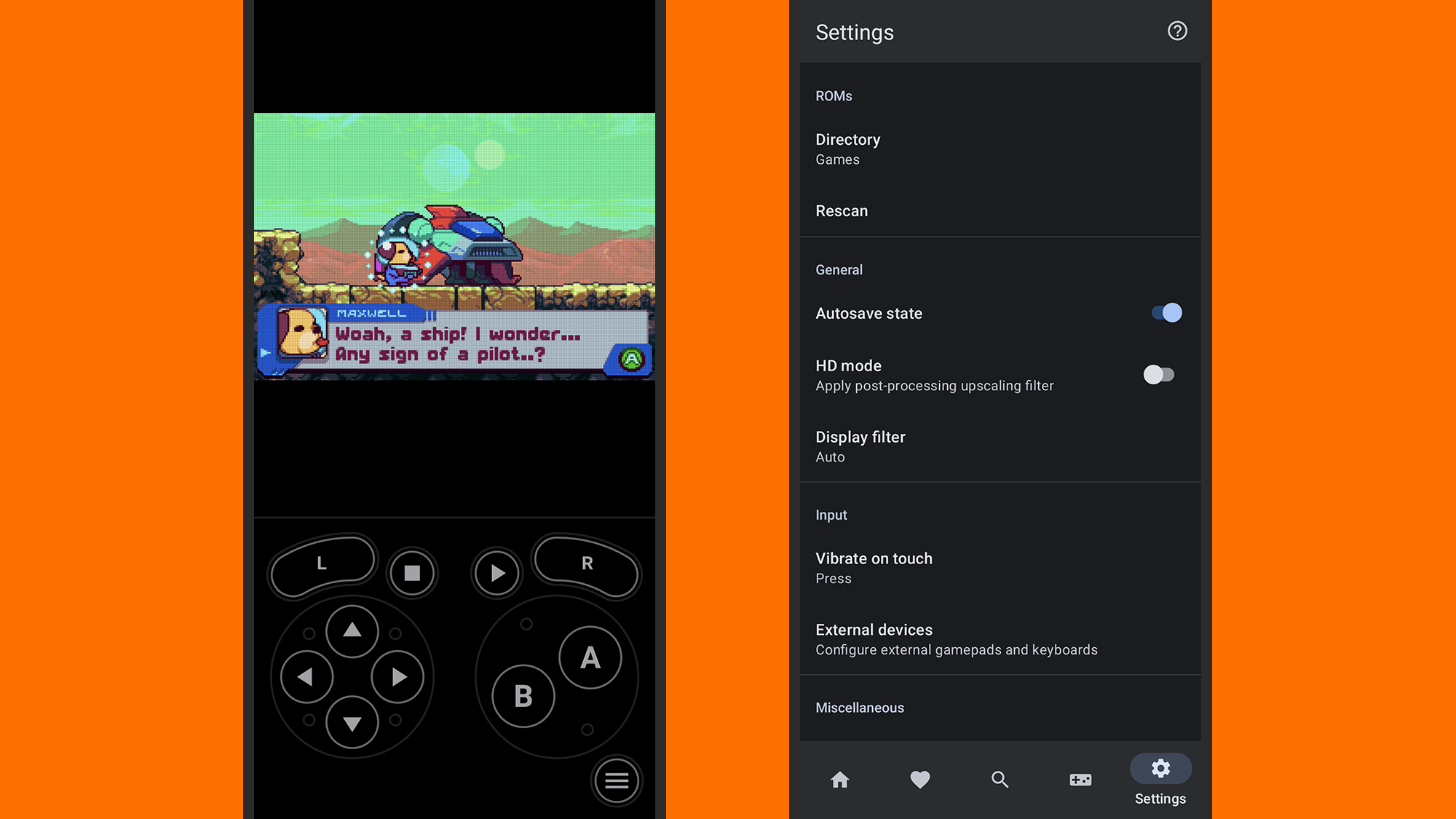 screenshot of a video game on android phone