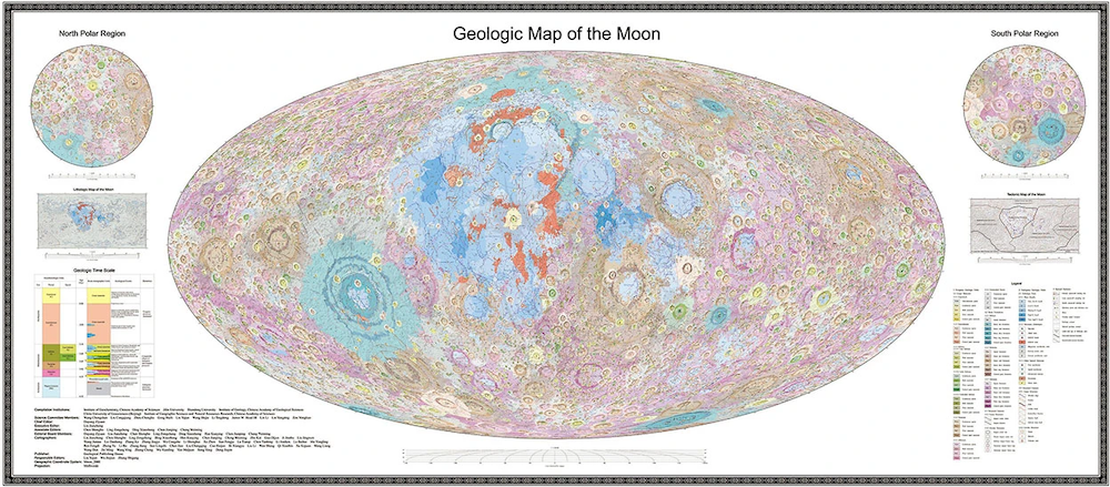 Geologic map of the moon