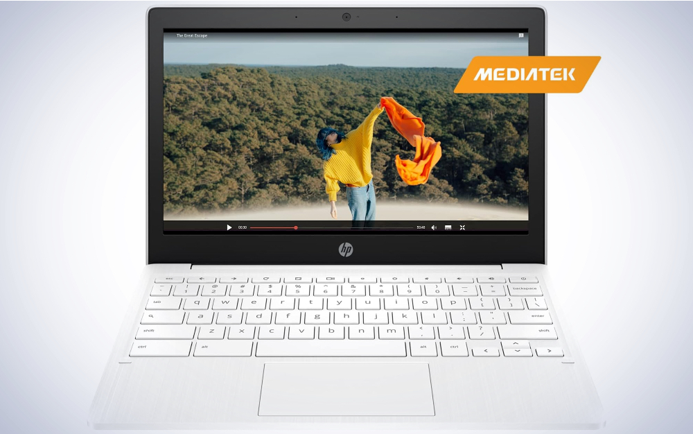 HP Chromebook 11a on a plain white background.