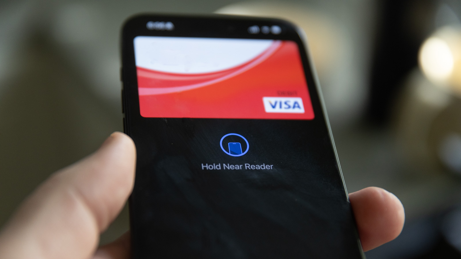 A phone with Apple Pay ready