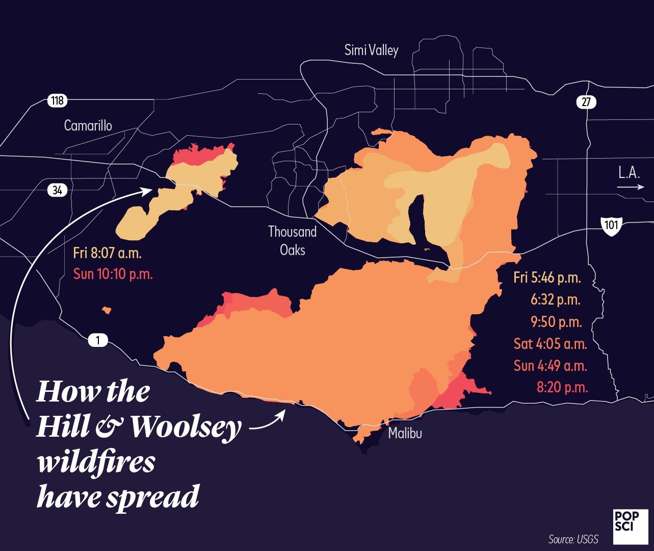 hill woolsey fire spread
