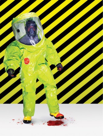 This hazmat suit can block VX nerve agent and other deadly chemicals. Here’s how it’s built.