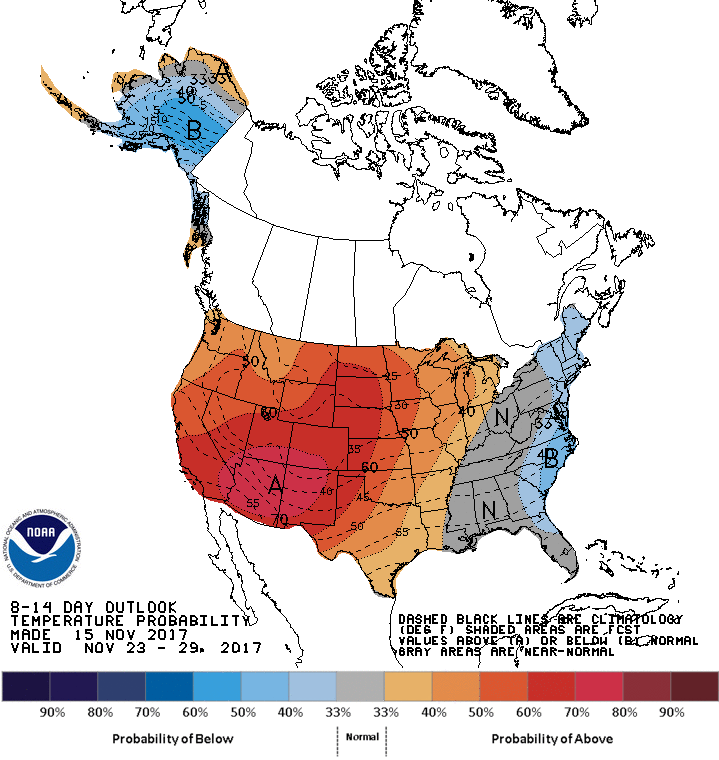 8-14 day NOAA forecast