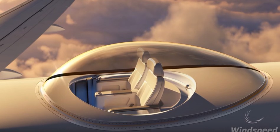Sky Canopy Concept Is An Airplane With A Viewing Deck