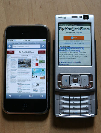 iPhone vs. N95-3: Battle Royale