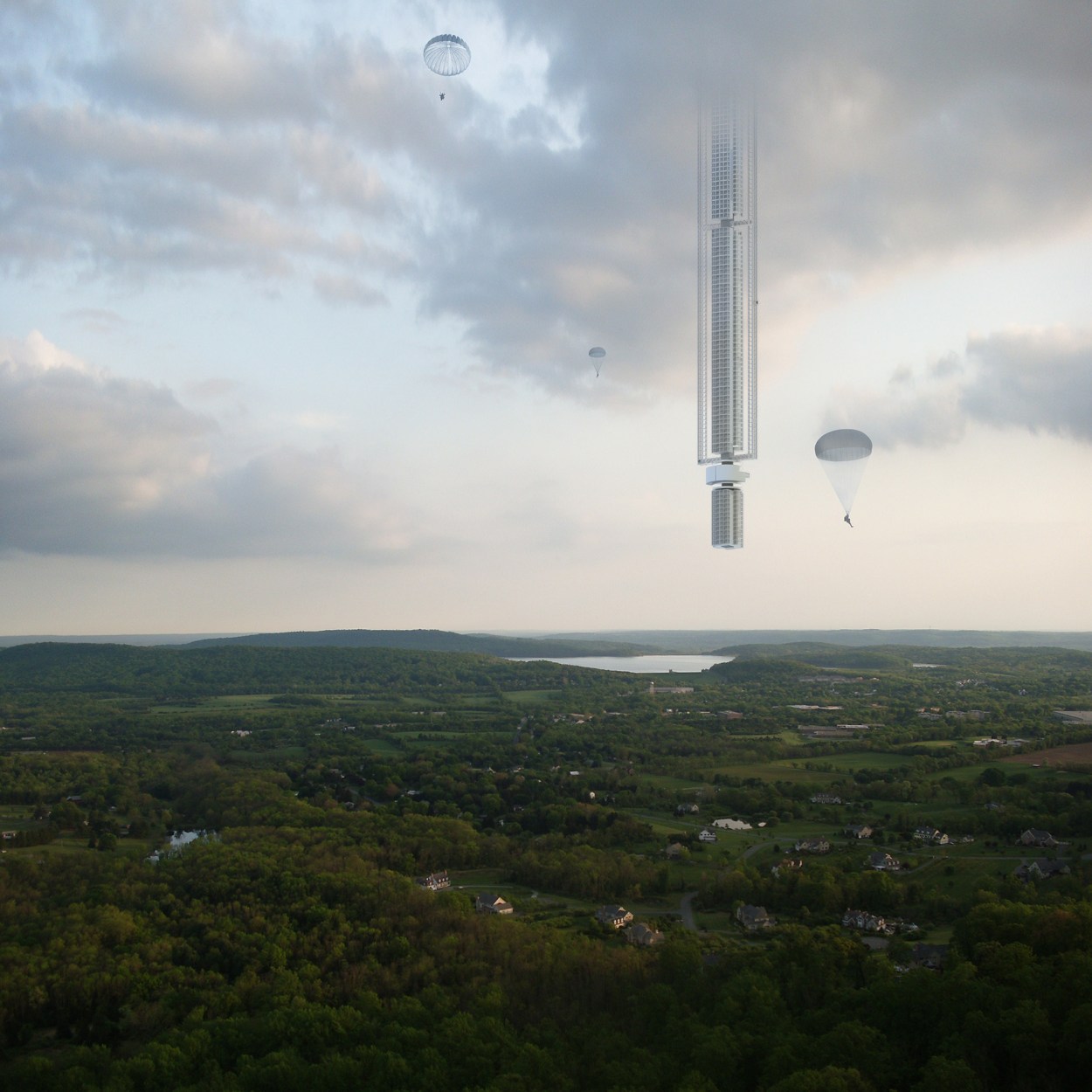 Meteor Fall Building This building hanging from an asteroid is absurd—but let’s take it ...