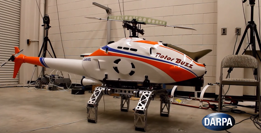 DARPA Put Robot Legs On A Helicopter Drone
