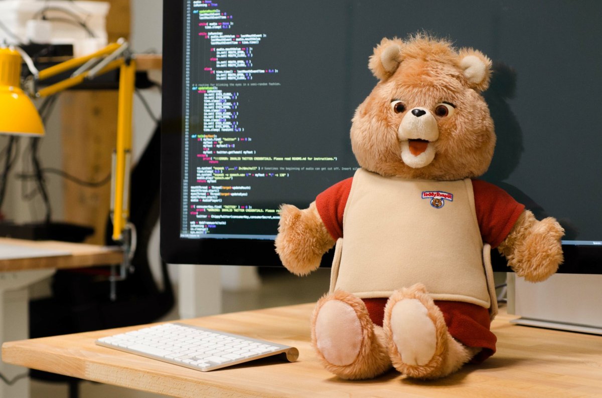 python code for teddy bear | #coding #python - youtube... Hack A Teddy Bear To Say Anything
