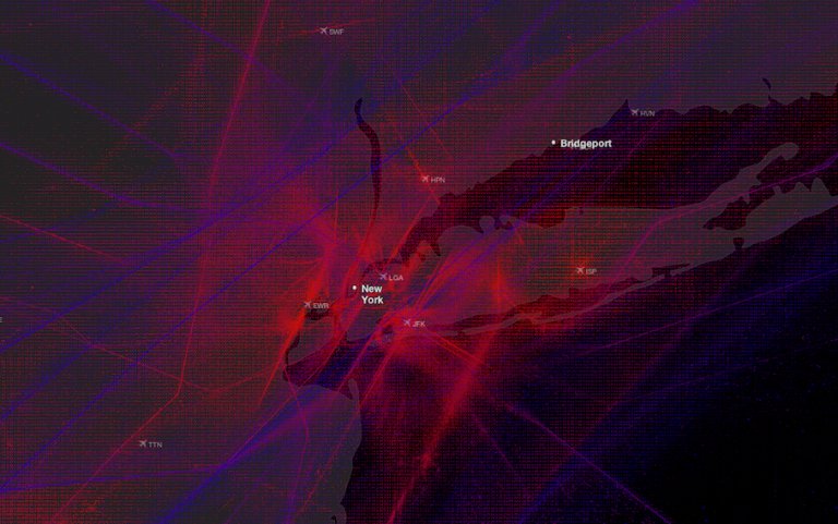 These Beautiful Maps Of Flights Around The World Look Like Abstract Art