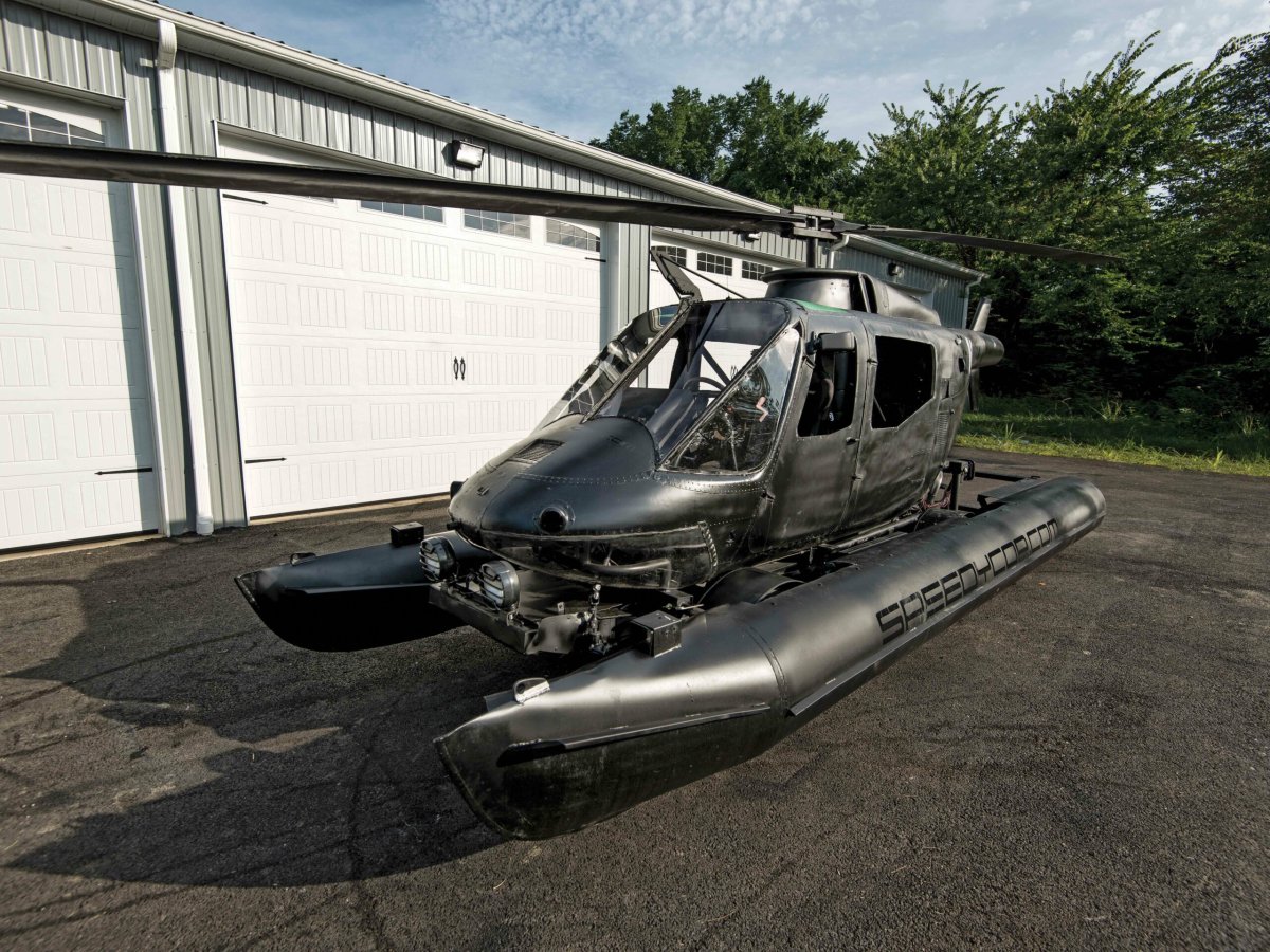 Helico Racing Rig This Cop Turned A Helicopter Into An Amphibious Racecar