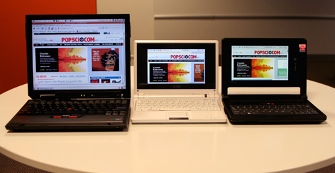 Battle of the Ultra-Mobile Linux Laptops: Cloudbook vs. EeePC vs. My Old Thinkpad