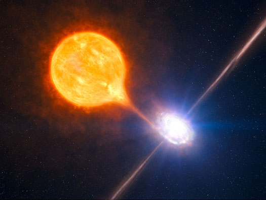 Very Large Telescope Finds Very Tiny Black Hole Blowing Most Massive Fiery Space Bubble