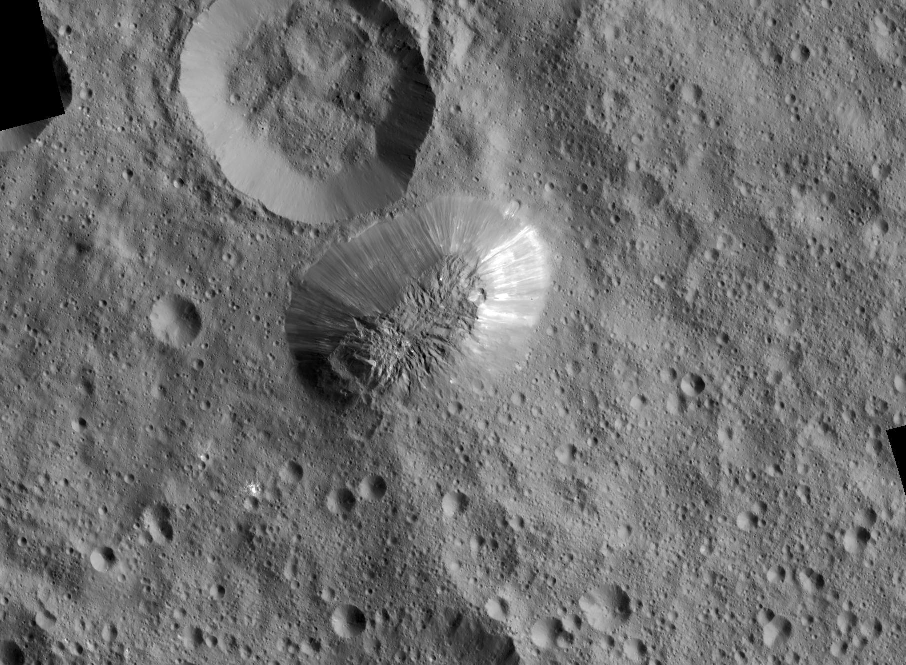 mountain on rocky surface