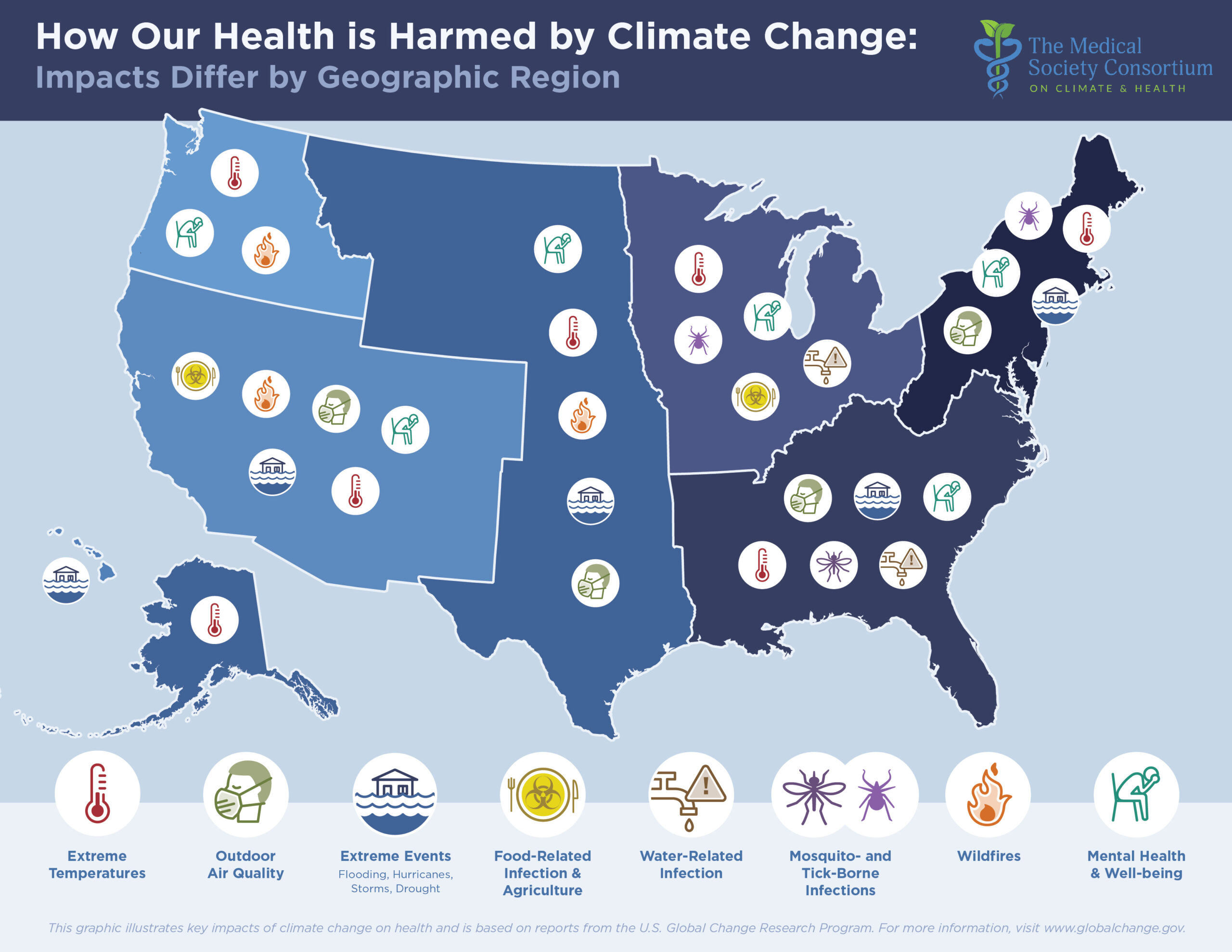 climate change health impact map