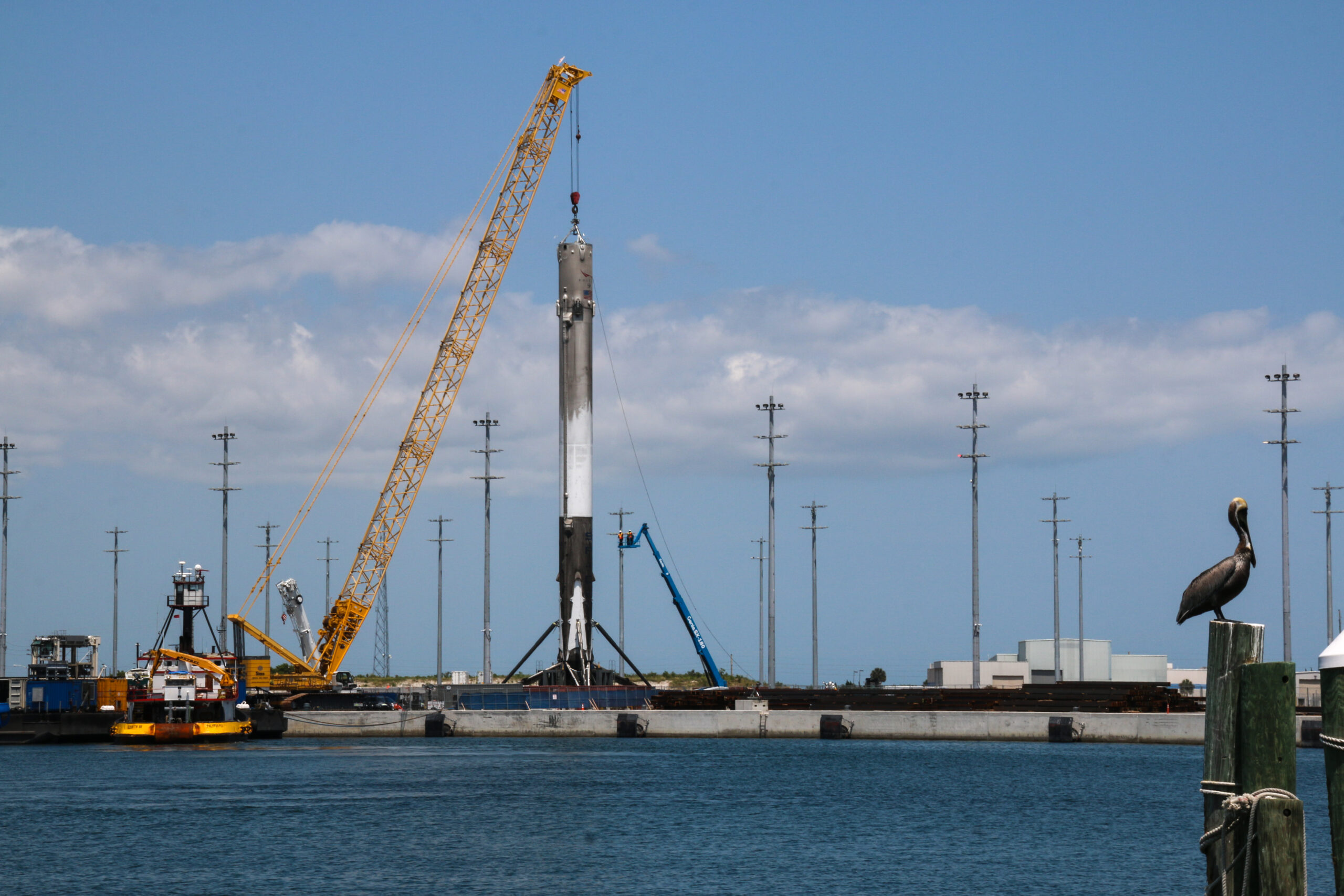 falcon 9 at port canaveral