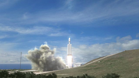 SpaceX Unveils its New ‘Falcon Heavy’ Rocket, a 22-Story Heavy-Lift Behemoth