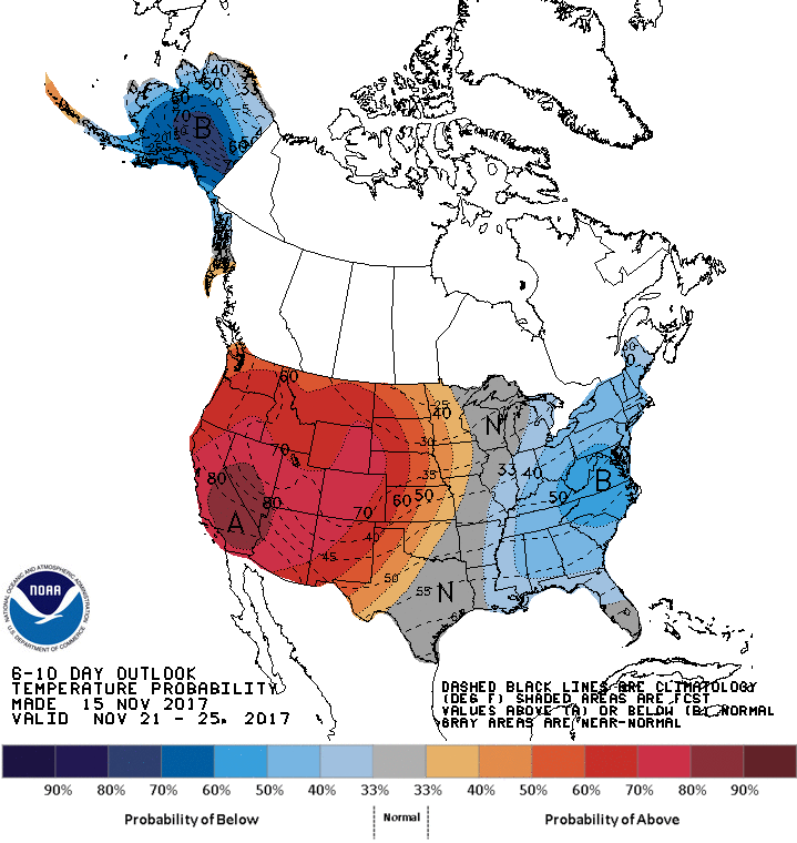 6-10 day NOAA forecast