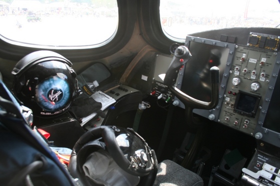 First Photos Inside Virgin Galactic’s Mothership Cockpit