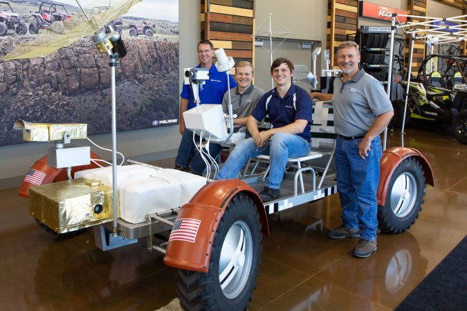 Polaris built a lunar rover replica that can drive 60 miles per hour here on Earth